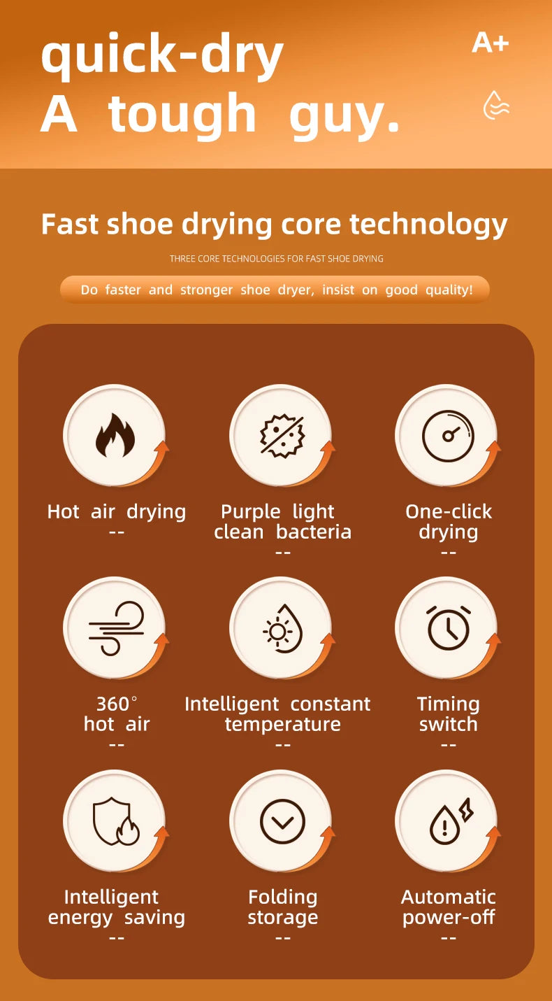 DRYSTEP™ - Sécheur et désinfecteur de chaussures / gants